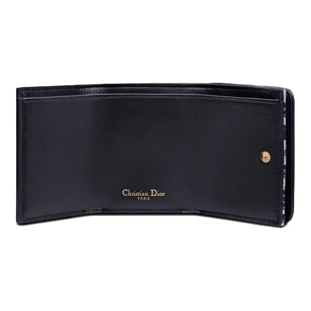 DIOR 30 Montaigne Canvas Wallet Women's Blue-4