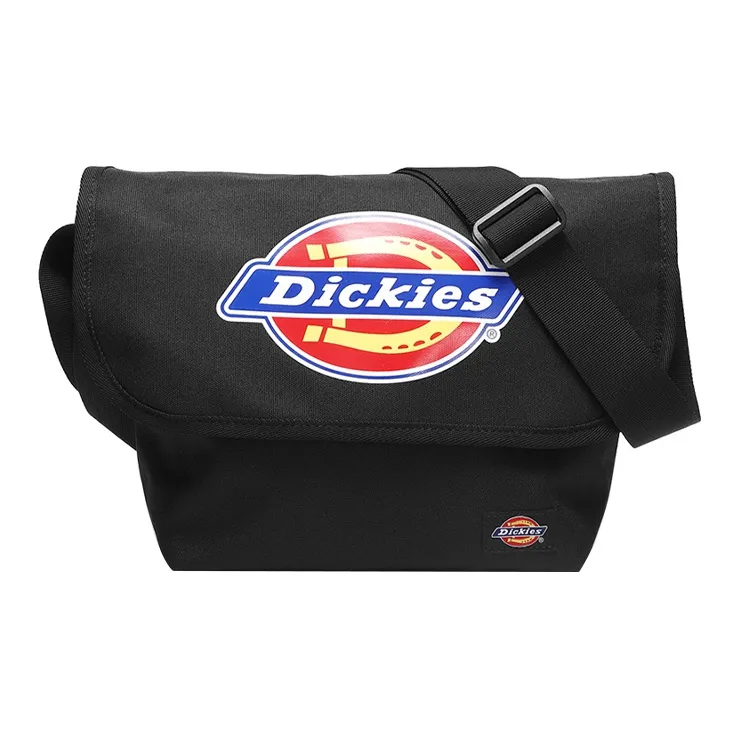 Dickies Polyester Messenger Bag Shoulder Bag Crossbody Bag Small Size Unisex Black-0