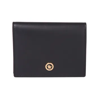 FANSIZHE Leather Card Holder Unisex Black