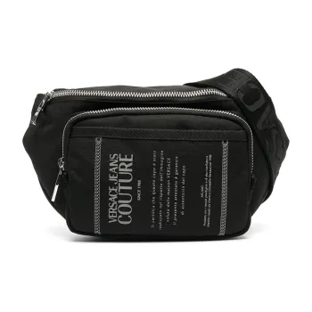 VERSACE JEANS COUTURE Polyamide Sling Bag Men's Black