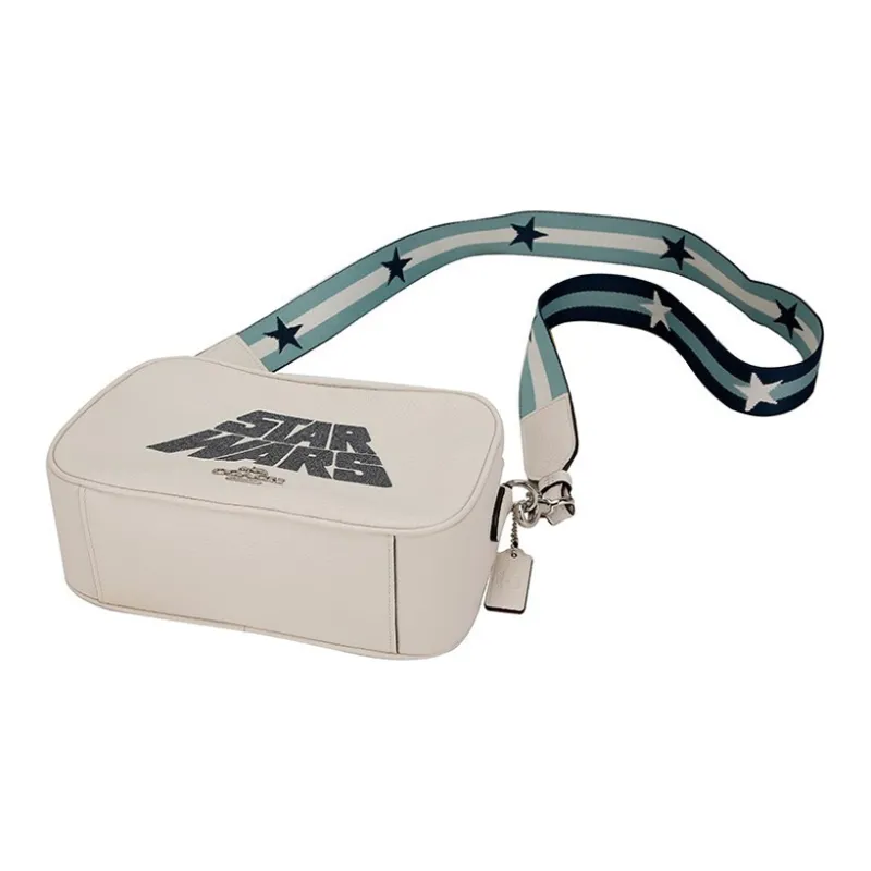 COACH Star Wars Xingji Battle, Collaboration Jes Leather Shoulder Bag, Crossbody Bag Medium Size Women's White-5