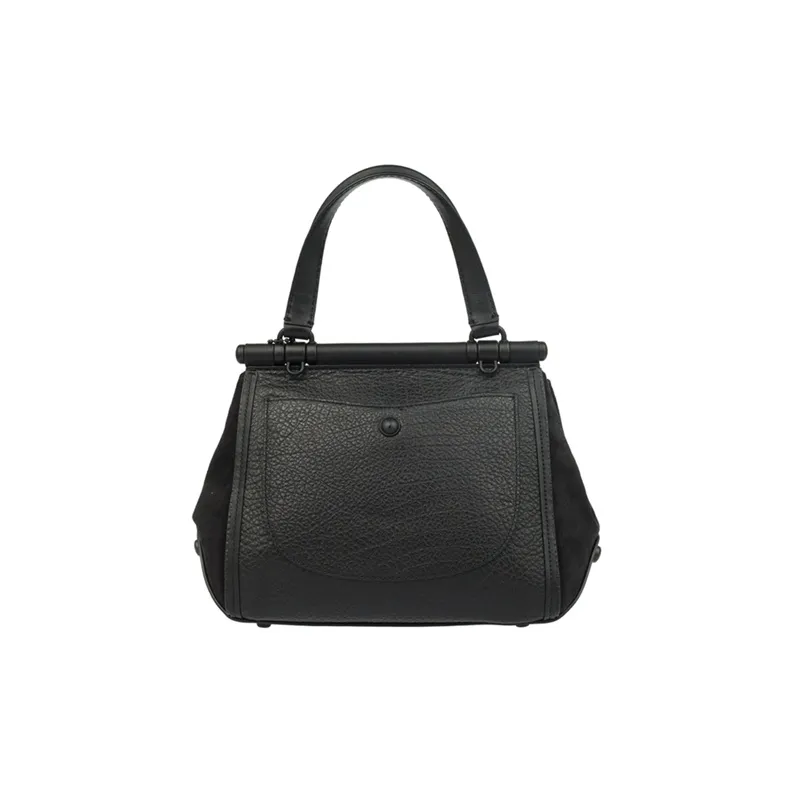COACH Drifter Suede With Grain Leather Shoulder Bag, Crossbody Bag, Handbag Small Size Women's Black-3