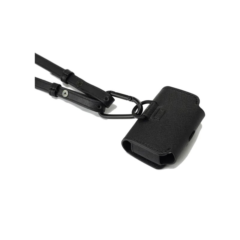 FPA Leather Earphone Case Unisex Black/White-1