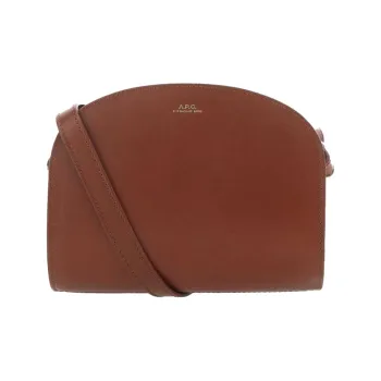 A.P.C Leather Shoulder Bag Crossbody Bag Handbag Women's Camel