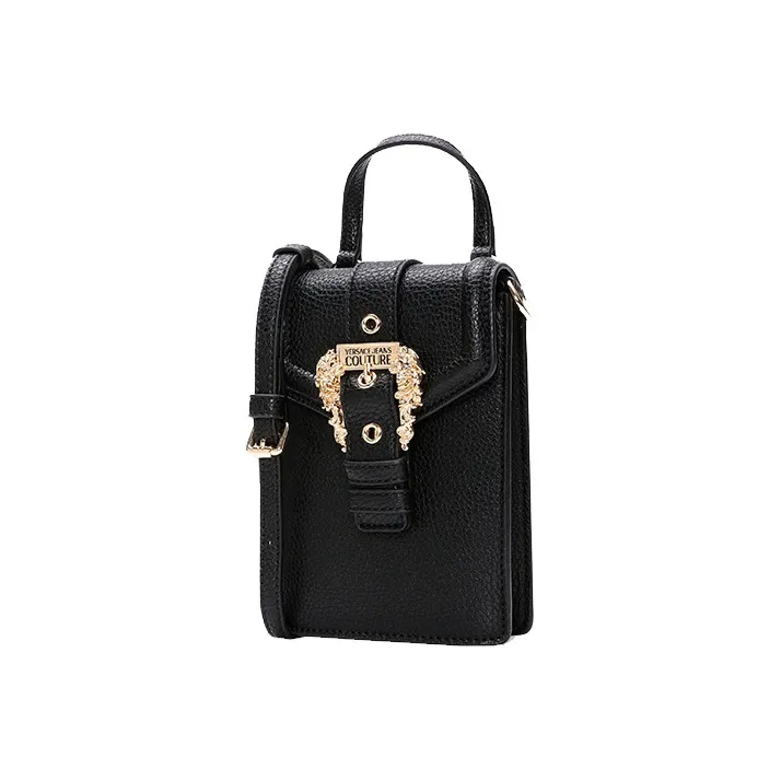 VERSACE JEANS COUTURE Crossbody Cell Phone Pouch Women's Black-2