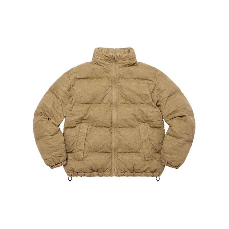 Supreme Fat Tip Jacquard Denim Puffer Jacket-4