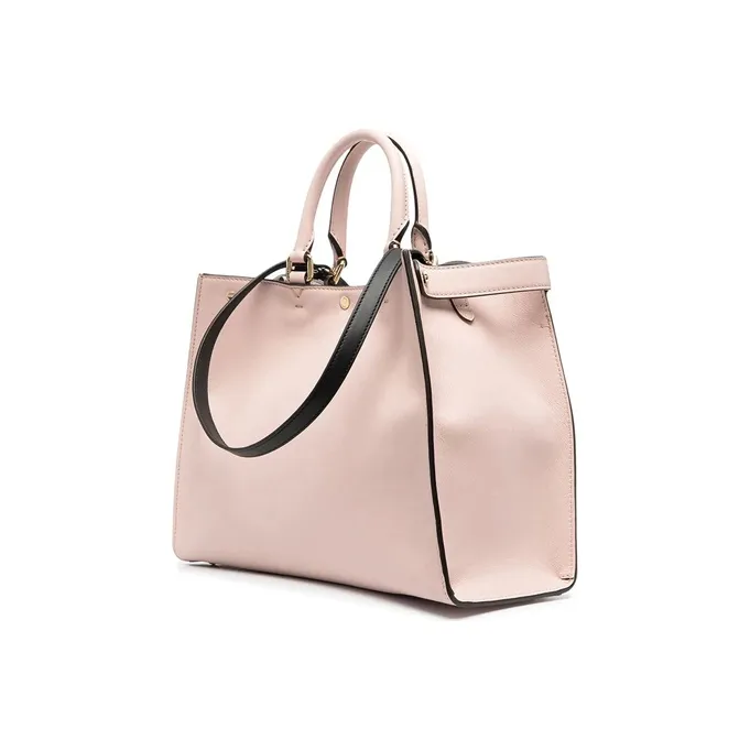 FENDI Cow Leather Tote Bag, Shopping Bag, Shoulder Bag, Handbag Small Size Women's Light Pink-1