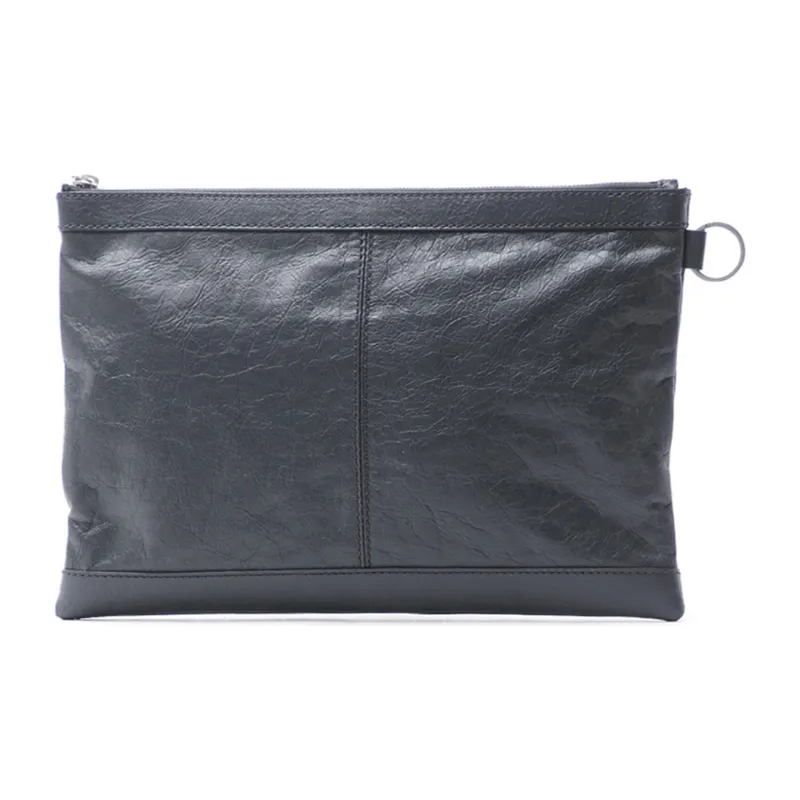 Balenciaga Sheepskin Clutch Large Size Men's Gray-3