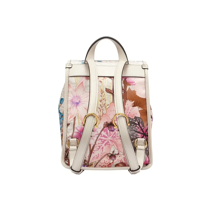FERRAGAMO Eco Friendly Nylon Fabric Backpack Women's Bone/Beige-3
