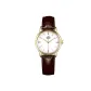 Brown Strap Gold Dial