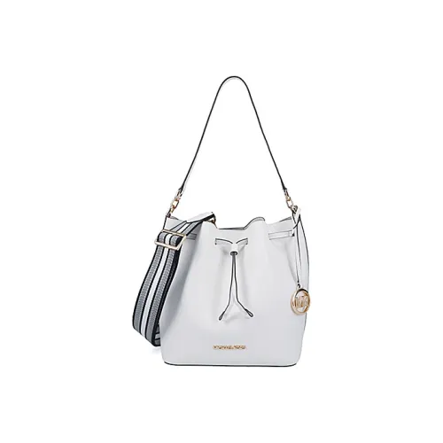 MICHAEL KORS Eden Cow Leather Bucket Bags Handbags Shoulder Bags Women's White