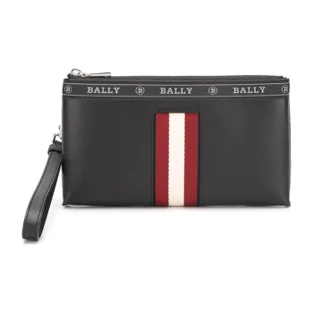 BALLY Cow Leather Clutch Regular Men's Black