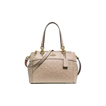 COACH Brooke Cow Leather Shoulder Bag, Crossbody Bag, Handbag Large Size Women's Nude Pink
