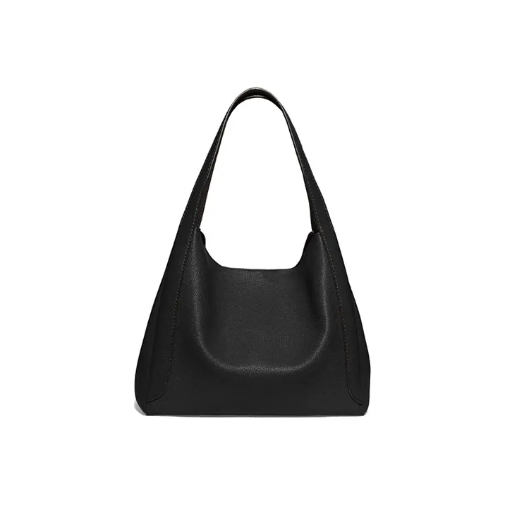 COACH HadleyHobo Canvas, Cow Leather, Leather Hobo Bag, Basket Bag, Shoulder Bag, Handbag Tubas Women's Black-1