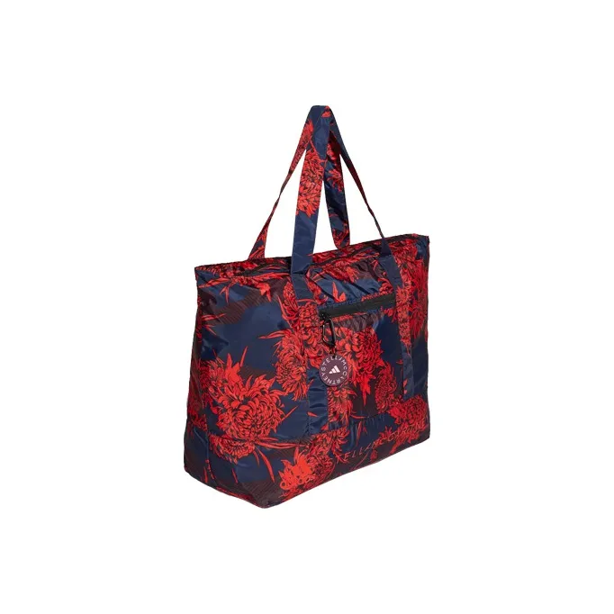 Adidas Polyester Tote Bag, Shopping Bag, Shoulder Bag, Handbag Regular Women's Navy Blue/Red-2