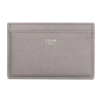 CELINE Cow Leather Card Holder Men's Egg Stone Color