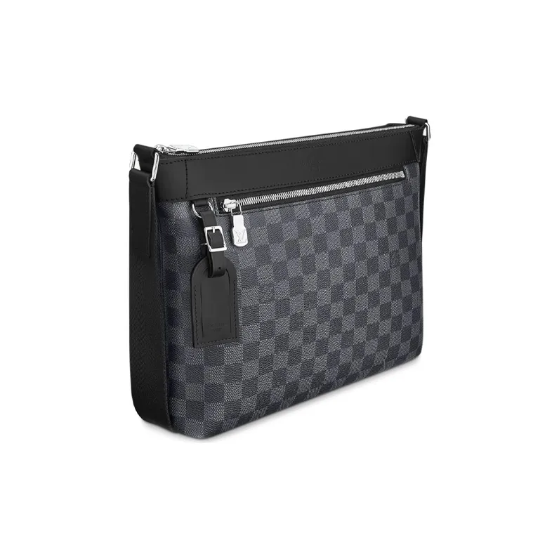 LOUIS VUITTON Canvas Handbag, Shoulder Bag, Crossbody Bag Trumpets Men's Black Gray-1
