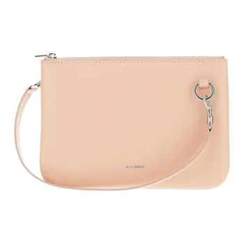 JIL SANDER Leather One Shoulder Handbag Women's Pink