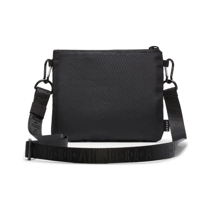 Jordan Nylon Shoulder Bag Crossbody Bag Regular Unisex Black-2