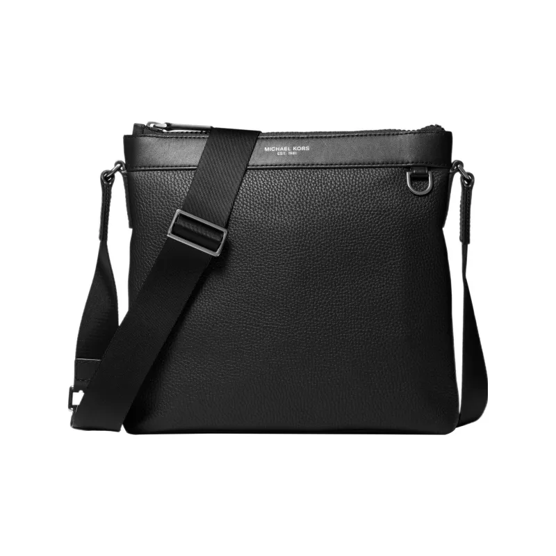 MICHAEL KORS Greyson Cow Leather Crossbody Bag Shoulder Bag Men's Black-0