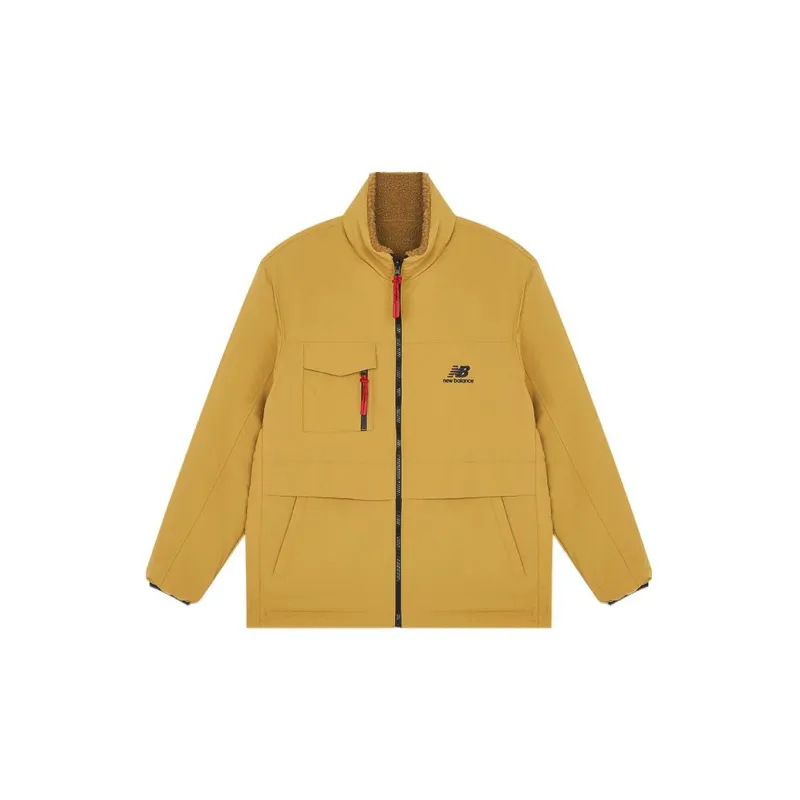 New Balance Velvet Jackets Men Brown-2