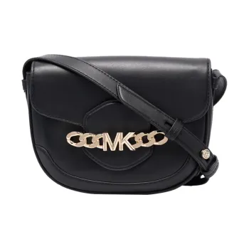 MICHAEL KORS Hally Leather Portable Crossbody Bag, Shoulder Bag Women's Black