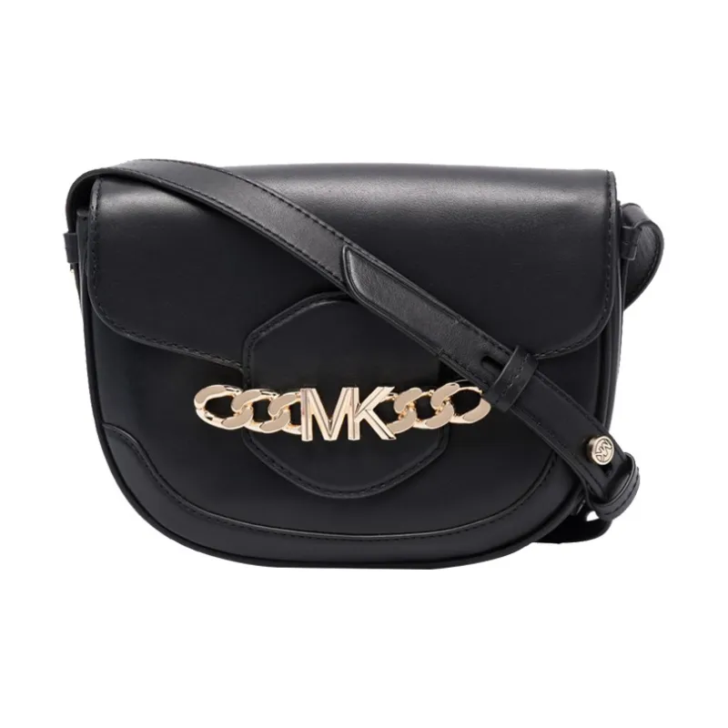 MICHAEL KORS Hally Leather Portable Crossbody Bag, Shoulder Bag Women's Black-0