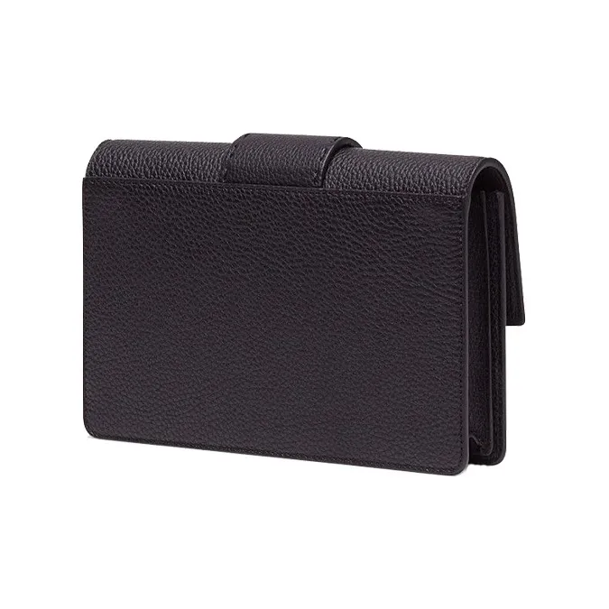 FENDI Calfskin Clutch Small Size Men's Black-2