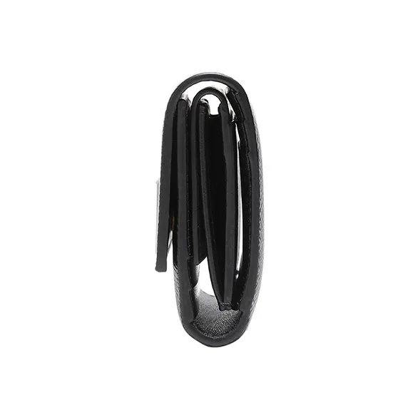 CELINE Cow Leather Wallet Women's Black-2