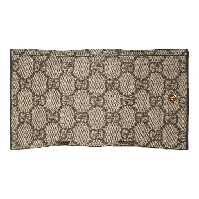 GUCCI Canvas Card Holder Unisex Ebony-1