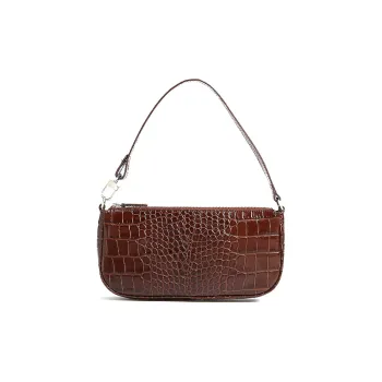 By Far Crocodile embossed Shoulder Bag