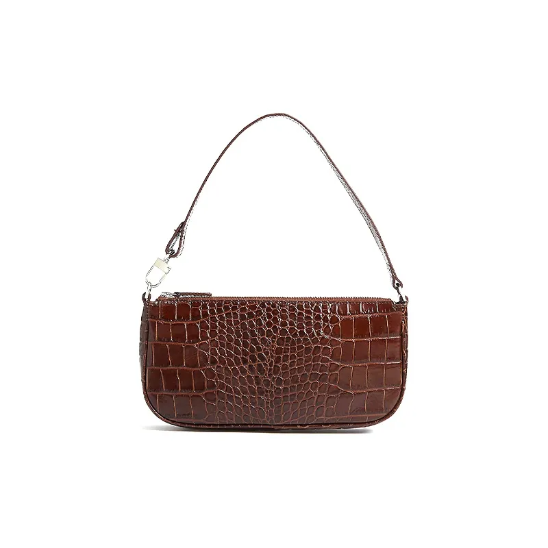 By Far Crocodile embossed Shoulder Bag-0