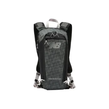 New Balance Nylon Fabric Backpack Regular Men's Black Gray Color