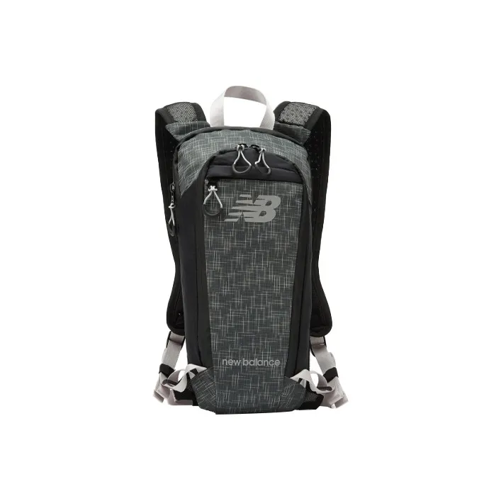 New Balance Nylon Fabric Backpack Regular Men's Black Gray Color-0