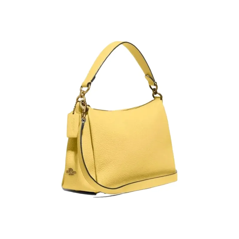 COACH Shay Leather Handbag Medium Size Women's Yellow-1