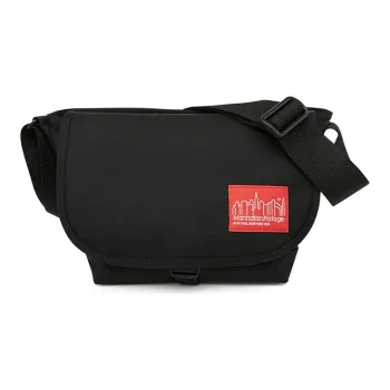 Manhattan Portage Nylon Messenger Bag, Shoulder Bag, Crossbody Bag Men's Black