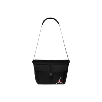Jordan Polyester Messenger Bag Shoulder Bag Crossbody Bag Regular Unisex Black