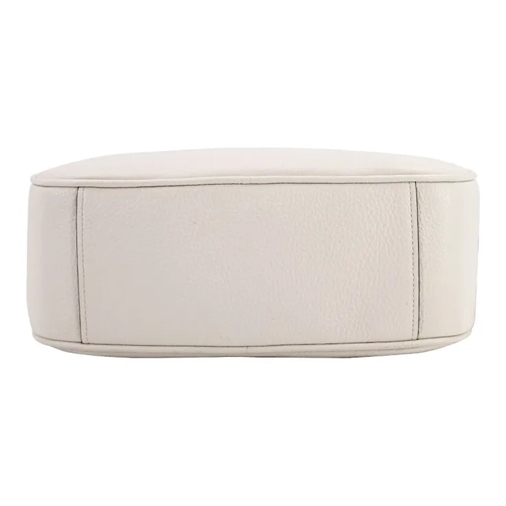 COACH Jes Leather Camera Bag Shoulder Bag Crossbody Bag Medium Size Women's White-4