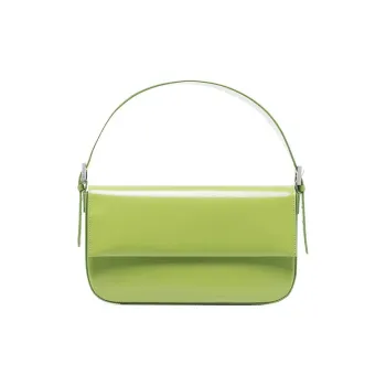 By Far Manu Cow Leather Shoulder Bag Handbags Shoulder Bags Women's Lime Green