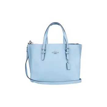 COACH Mollie Cow Leather Shoulder Bag, Crossbody Bag, Tote Bag, Handbag Medium Size Women's Holy Grail Blue