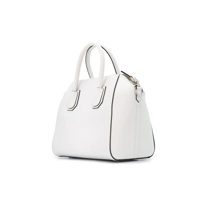 GIVENCHY Antigona Cow Leather Shoulder Bag Crossbody Bag Handbag Women's White-1