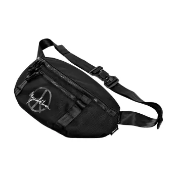 MYEDITION Elastic Nylon Dumpling Bag Shoulder Bag Crossbody Bag Sling Bag Regular Unisex Black