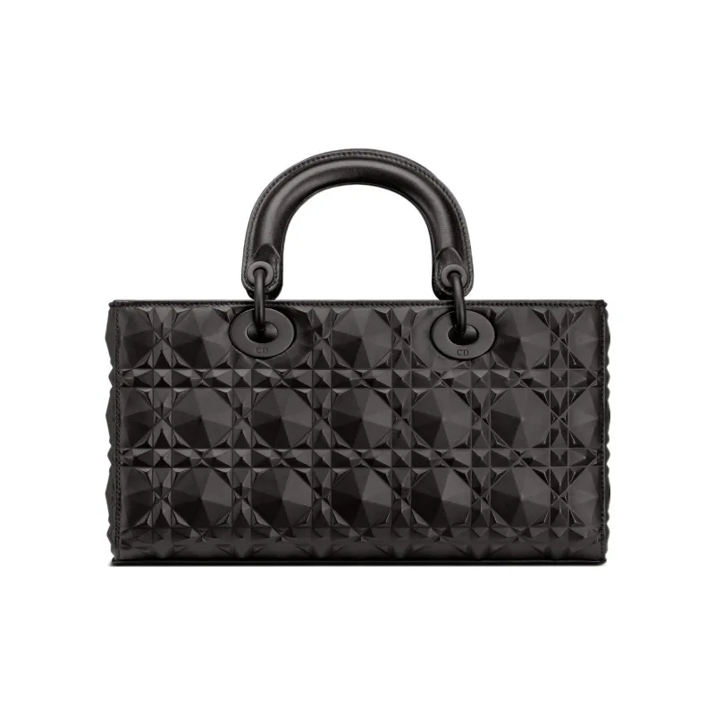 DIOR Lady D JOY Cow Leather Lady Dior Bag Shoulder Bag, Crossbody Bag, Handbag Regular Women's Black-2