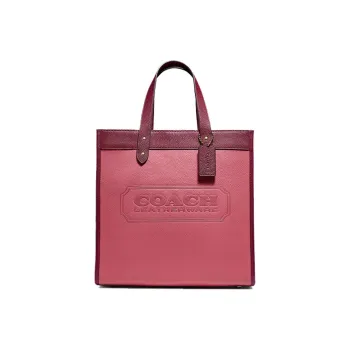 COACH Field Leather Tote Bag Shopping Bag Shoulder Bag Crossbody Bag Handbag Small Size Women's Strawberry Rouge