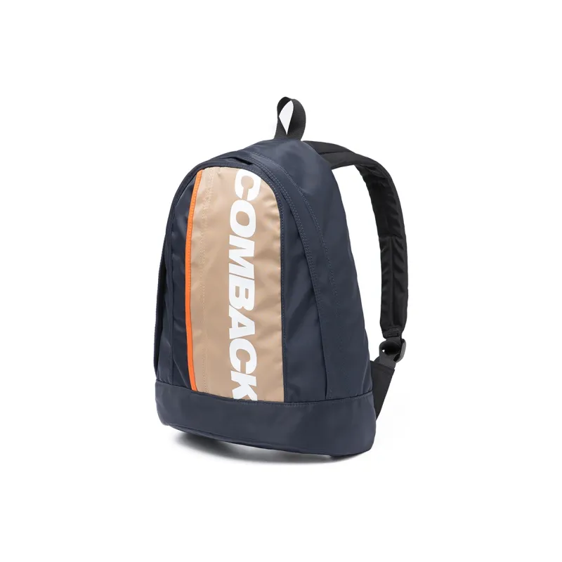 COMBACK Polyamide Backpack Tubas Unisex Black & Gray/Khaki & Blue/Black & Purple Patchwork-14