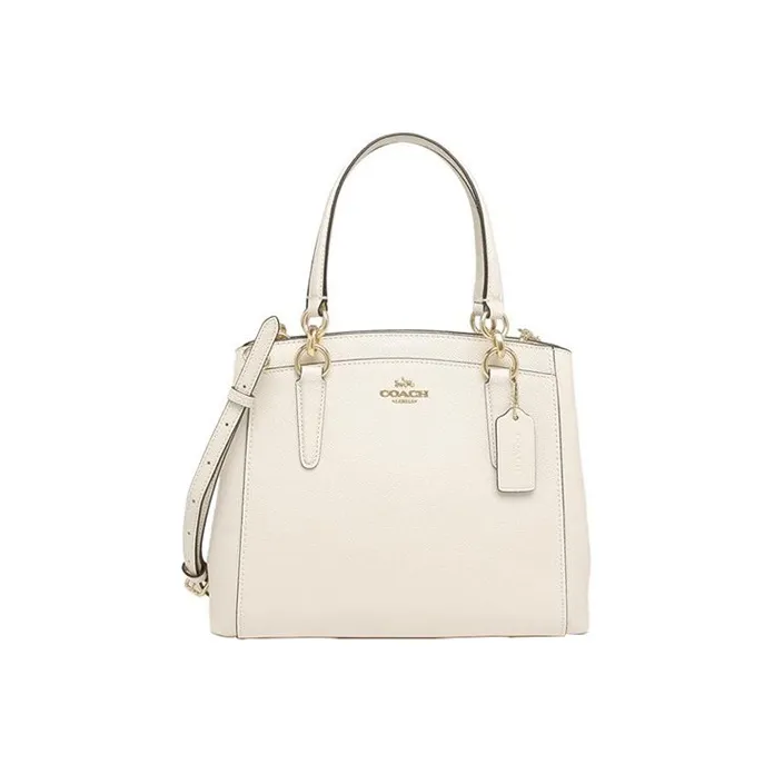 COACH Minetta Leather Horse Shoe Bag Shoulder Bag Crossbody Bag Handbag Women's White-0