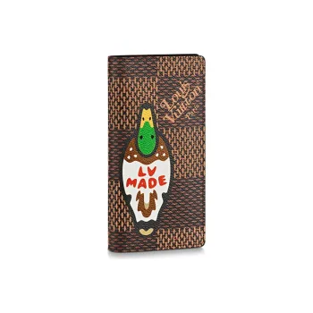 LOUIS VUITTON X Nigo Brazza Wallet Damier Ebene Giant Brown