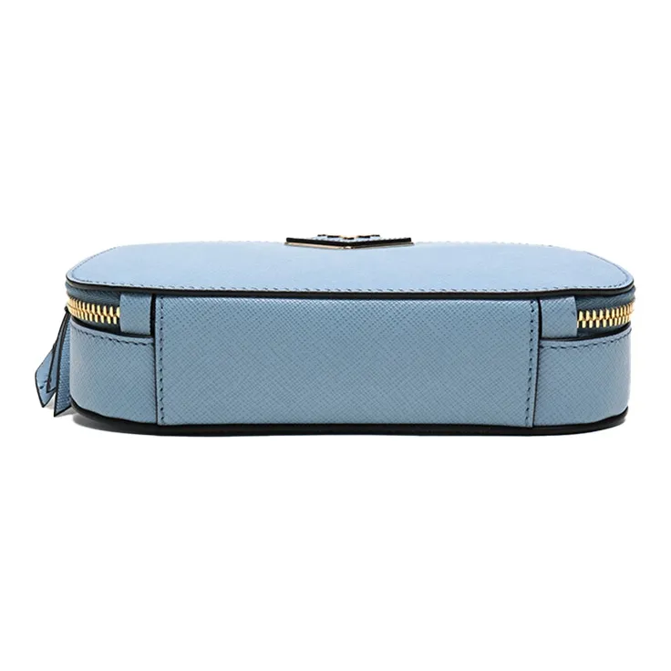 PRADA Cow Leather Shoulder Bag Crossbody Bag Fanny Pack Sling Bags Women's Xingji Blue-4