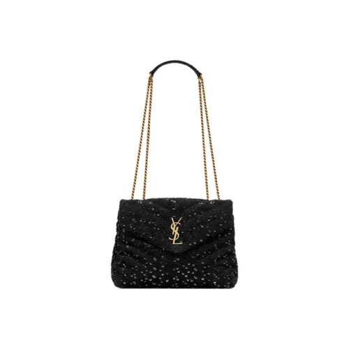 SAINT LAURENT LOULOU Leather Crossbody Bag Shoulder Bag Women's