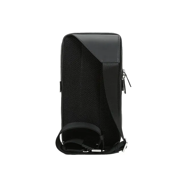 FENDI Coated Canvas With Leather Sling Bag Shoulder Bag Crossbody Bag Regular Men's Black/Brown-3